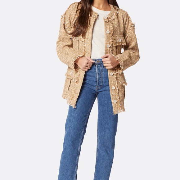 Joie Jackets & Coats Joie Camel Tan Oversized Cotton Morro B Jacket